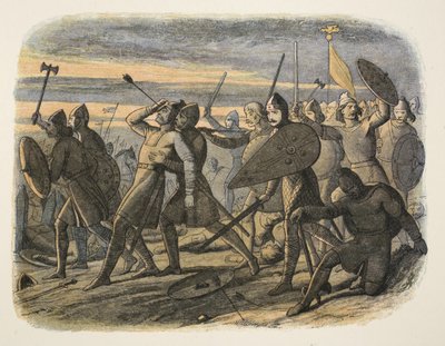 The Death of Harold II at the Battle of Hastings, 1066, from A Chronicle of England BC 55 to AD 1485, pub. London, 1863 by James William Edmund Doyle