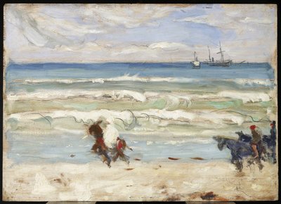 Beach Scene, Tangier, c.1911 by James Wilson Morrice