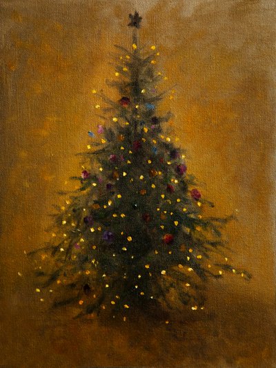 Glowing Christmas Tree by James Zamora