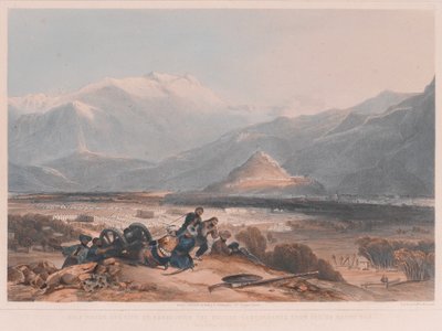 View of Bala Hissai and the City of Kabul, with the British Cantonments from the Ba Marco Hill by James after Rattray