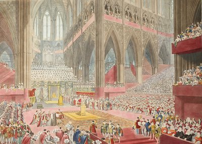 The Coronation of His Majesty, George The Fourth: Taken at the Time of the Recognition, 1822 by James after Stephanoff