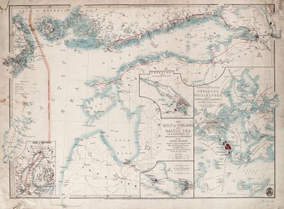Chart of the Gulf of Finland and Baltic Sea by James the Younger Wyld