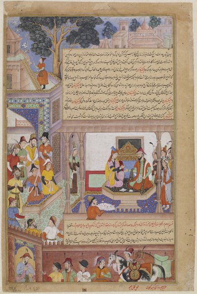 Kublai Khan and His Empress Enthroned, from a Jami al-Twarikh (or Chingiznama) by Jami Jami