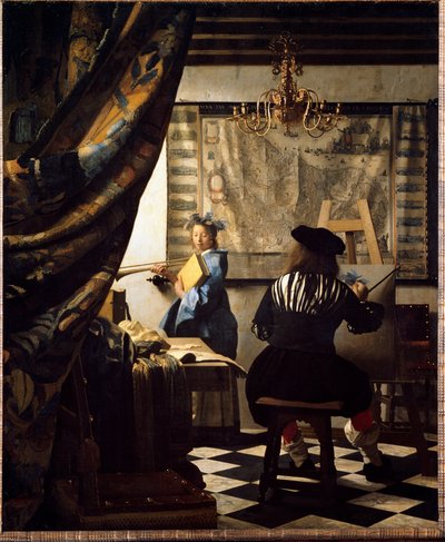 The Art of Painting or Painter in His Studio by Jan (1632 75) Vermeer