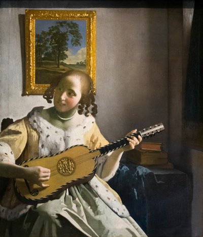 The Guitar Player by Jan Vermeer van Delft