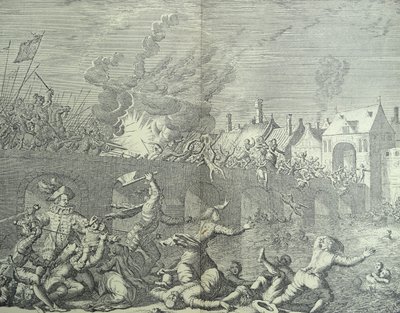 Maastricht, Netherlands is Sacked by the Prince of Parma by Jan (after) Luyken