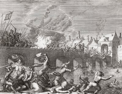 Siege of Maastricht by Jan (after) Luyken