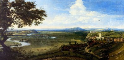 View of Nottingham from the East, c.1695 by Jan (attr.to) Siberechts