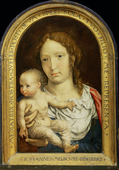 Carondelet Diptych: Virgin and Christ Child by Jan (c.1472-c.1533) Gossaert