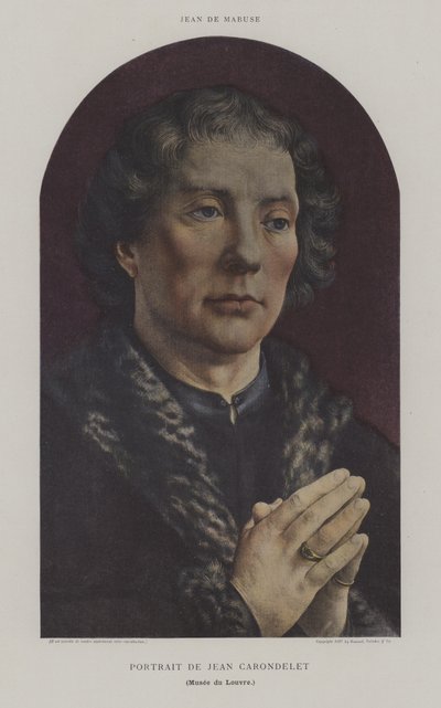 Portrait of Jean Carondelet by Jan (c.1472 c.1533) (after) Gossaert