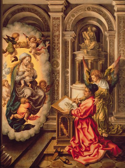 St. Luke Painting the Virgin Mary, c.1520 by Jan (c.1472 c.1533) Gossaert