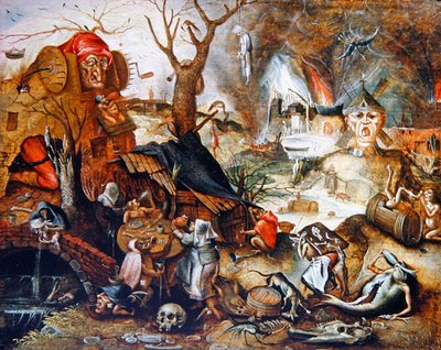 A Vision of Hell by Jan (follower of) Mandijn