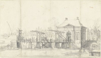 Heiligeweg Gate in Amsterdam in Winter by Jan Abrahamsz. Beerstraten