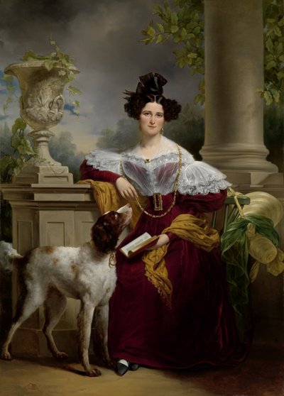 Portrait of Alida Christina Assink by Jan Adam Janszoon Kruseman