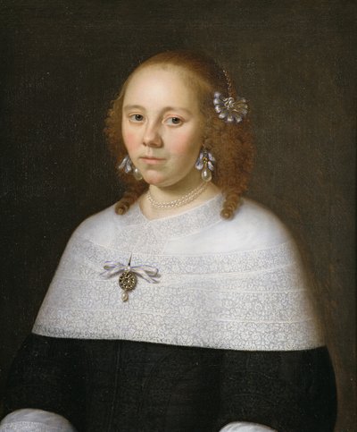 Portrait of a Young Woman from Hoorn, 1658 by Jan Albertsz Rootius