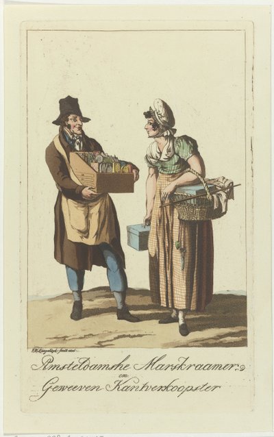 Amsterdam Merchants by Jan Anthonie Langendijk Dzn