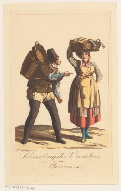 Scheveningen Fishermen Types by Jan Anthonie Langendijk Dzn