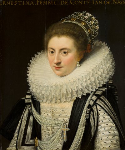 Portrait of Ernestine Yolande, Princess of Ligne, after 1618 by Jan Anthonisz. van Ravesteyn