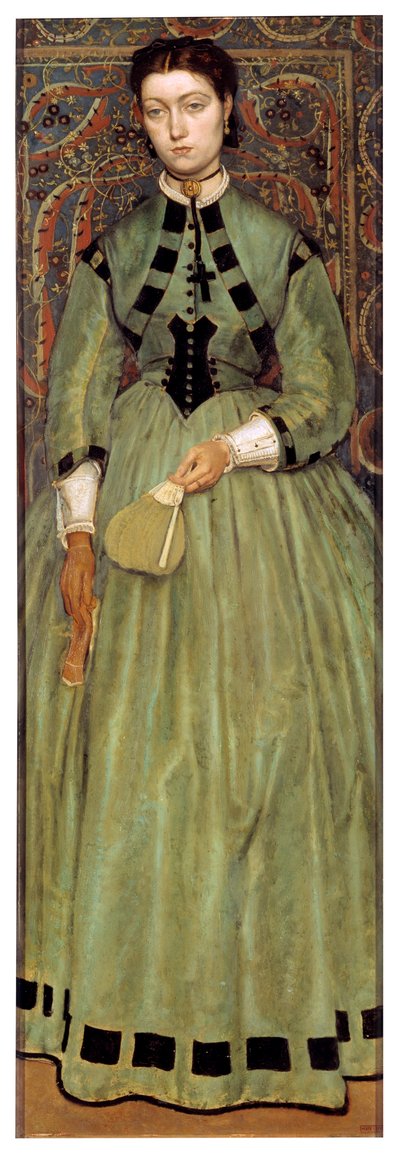 Lucie Leys, daughter of the painter by Jan August Hendrik Baron Leys