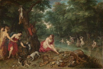 Bathing Nymphs by Jan and Balen Hendrik van Brueghel