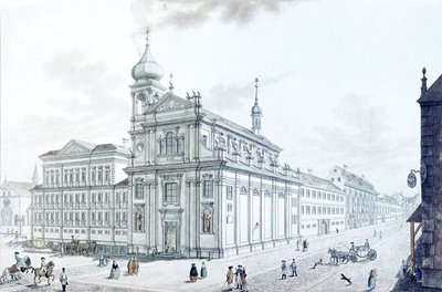 Church of Hibernians (Irish Franciscans) and Hibernian Street, 1781 by Jan Balzer