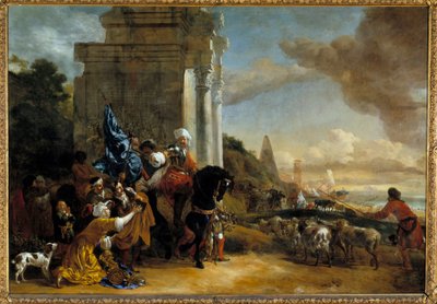 Departure of an Oriental Troupe or The Repulsed Corsairs by Jan Baptist Weenix