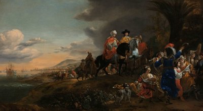 The Dutch Ambassador on his Way to Isfahan by Jan Baptist Weenix