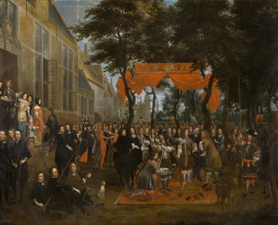 The Reception of Charles II and His Brothers by Jan Baptist van Meunincxhove