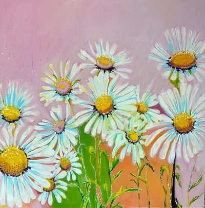 Daisies in the Rain, 2024 by Jan Barzottini