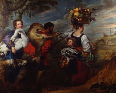 Peasants on Their Way to Market by Jan Boeckhorst