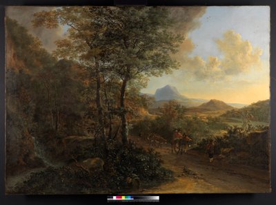 Italian Landscape, with Monte Socrate by Jan Dirksz Both