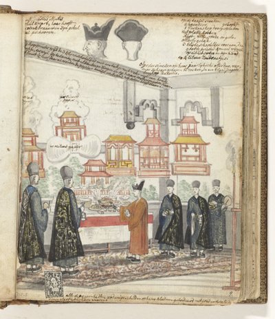 Chinese Day of Sacrifice in Batavia by Jan Brandes