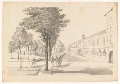 Government, Castle Church, and Dragoon Guard Inside the Castle in Batavia by Jan Brandes
