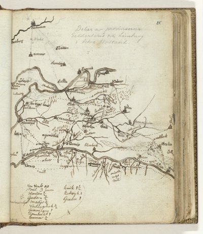 Map of the Area Between Doetinchem and Venlo by Jan Brandes