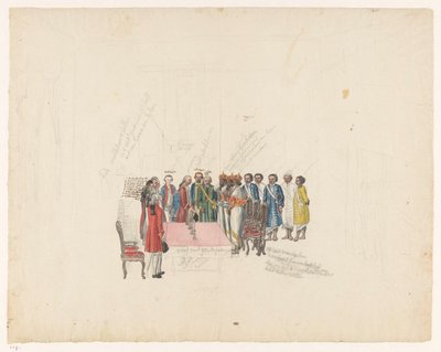 Reception of the Envoys of the King of Kandy, 1785 by Jan Brandes
