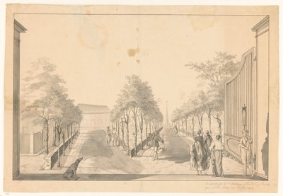 Garden and Driveway of a Country House near Tandjong Priok by Jan Brandes