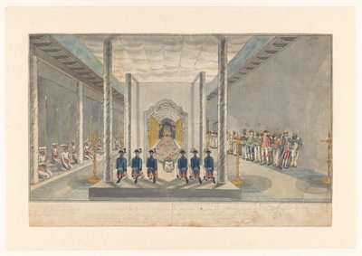 VOC Delegation at an Audience with the King of Kandy, Sri Rajadi Raja Sinha by Jan Brandes