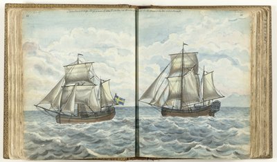 Swedish Brig at Sea by Jan Brandes