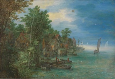 View of a Village along a River by Jan Brueghel (I)