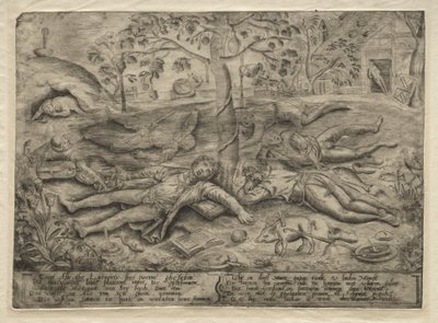 Gluttony Plate by Jan Brueghel the Elder