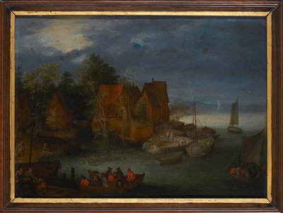 Village by the River by Jan Brueghel the Elder