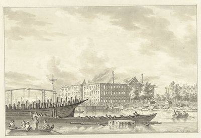 The National Maritime Museum after the Fire, 1791 by Jan Bulthuis (signed by artist)