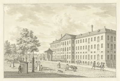 The National Maritime Museum in Amsterdam, Before the Fire of 1791 by Jan Bulthuis (signed by artist)