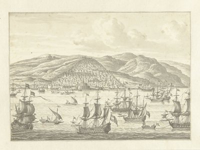 The Dutch Fleet off the Coast of a Foreign Land by Jan Bulthuis