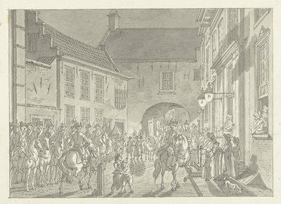 L.P. van de Spiegel Taken to the Gevangenpoort, 1795 by Jan Bulthuis