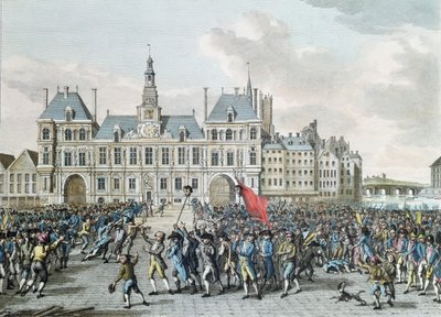 The Heads of Launay and Flesselles Promenaded Before the Hotel de Ville, 14th July 1789 by Jan Bulthuis