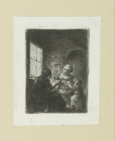 Family by the Window by Jan Chalon