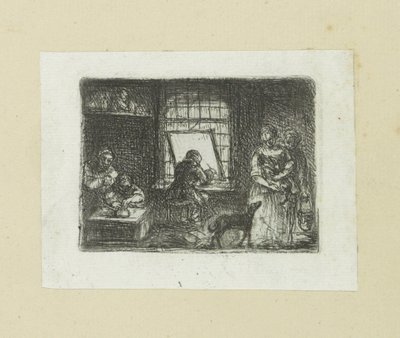 Interior of a print workshop by Jan Chalon