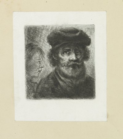 Young Man and Bearded Man by Jan Chalon