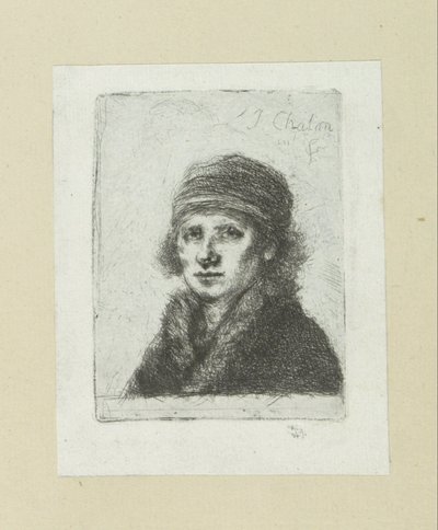Young Man with Fur Collar by Jan Chalon
